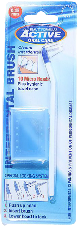 Active Oral Care Micro Heads Mellomromsbørste 10 stk Tanntråd