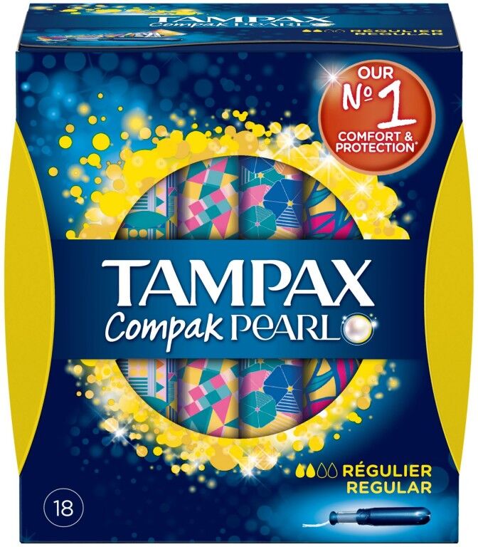 Tampax Compak Pearl Regular 18 stk Tamponger