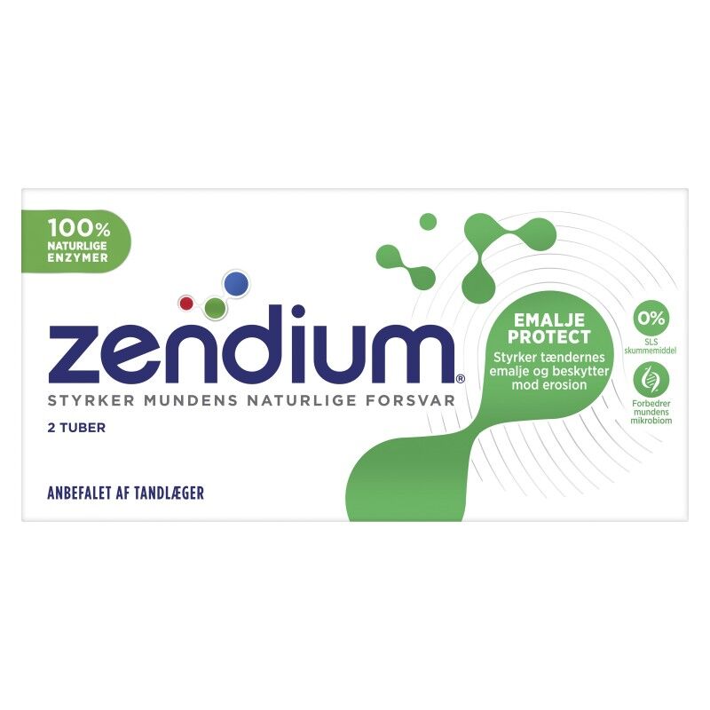 Zendium Emalje Protect 2-pakning Tannkrem 2 x 50 ml Tannkrem
