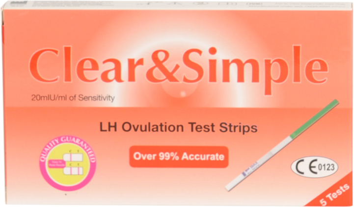 Clear & Simple 5 Ovulation Test Strips 5 stk Eggløsningstest