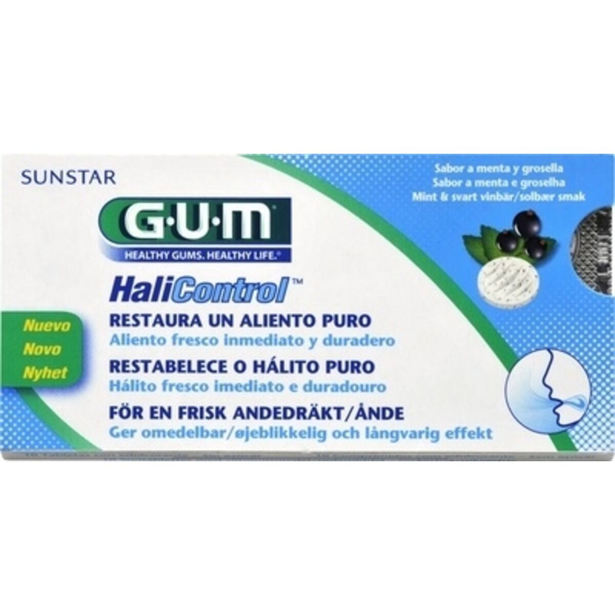 Sunstar GUM Gum Halicontrol Sugetabletter - 10 Sugetabletter