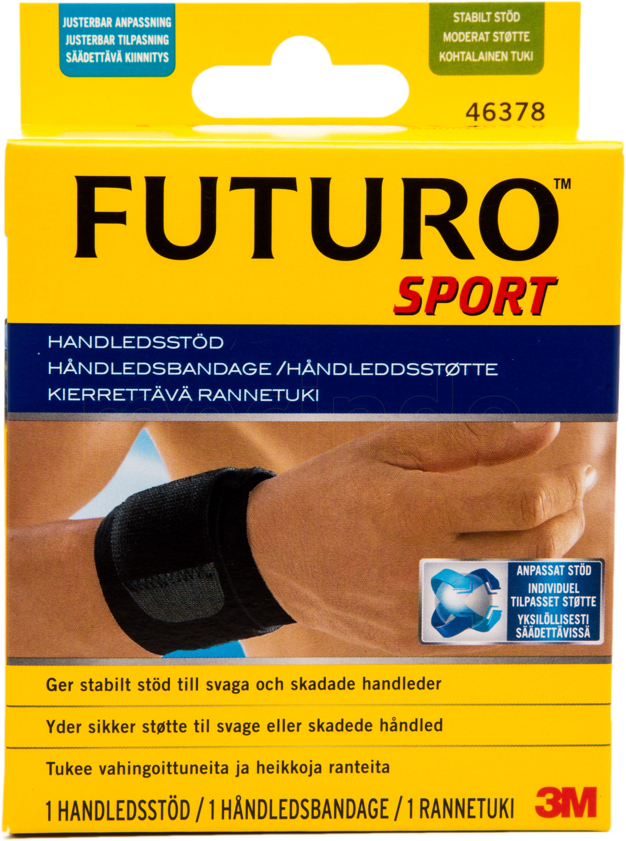 Futuro Sport Handled Svart - 1 Stk.