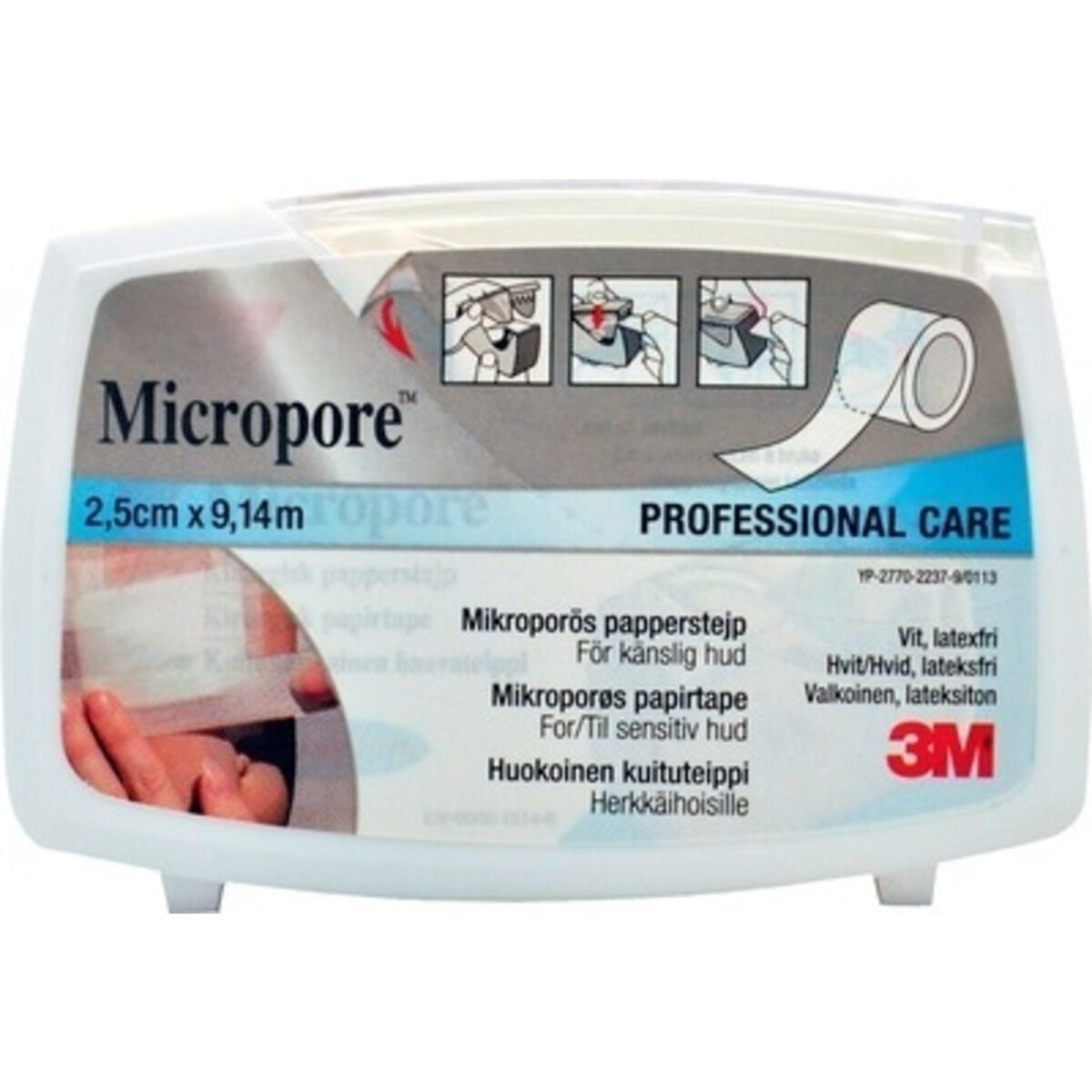 Micropore Tape 2,5 cm * 9,14 m - 12 Stk.