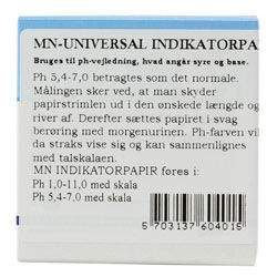 Natur Drogeriet Indikator Papir Ph 1-11 Skala I Rulle Urinstix - 1 stk