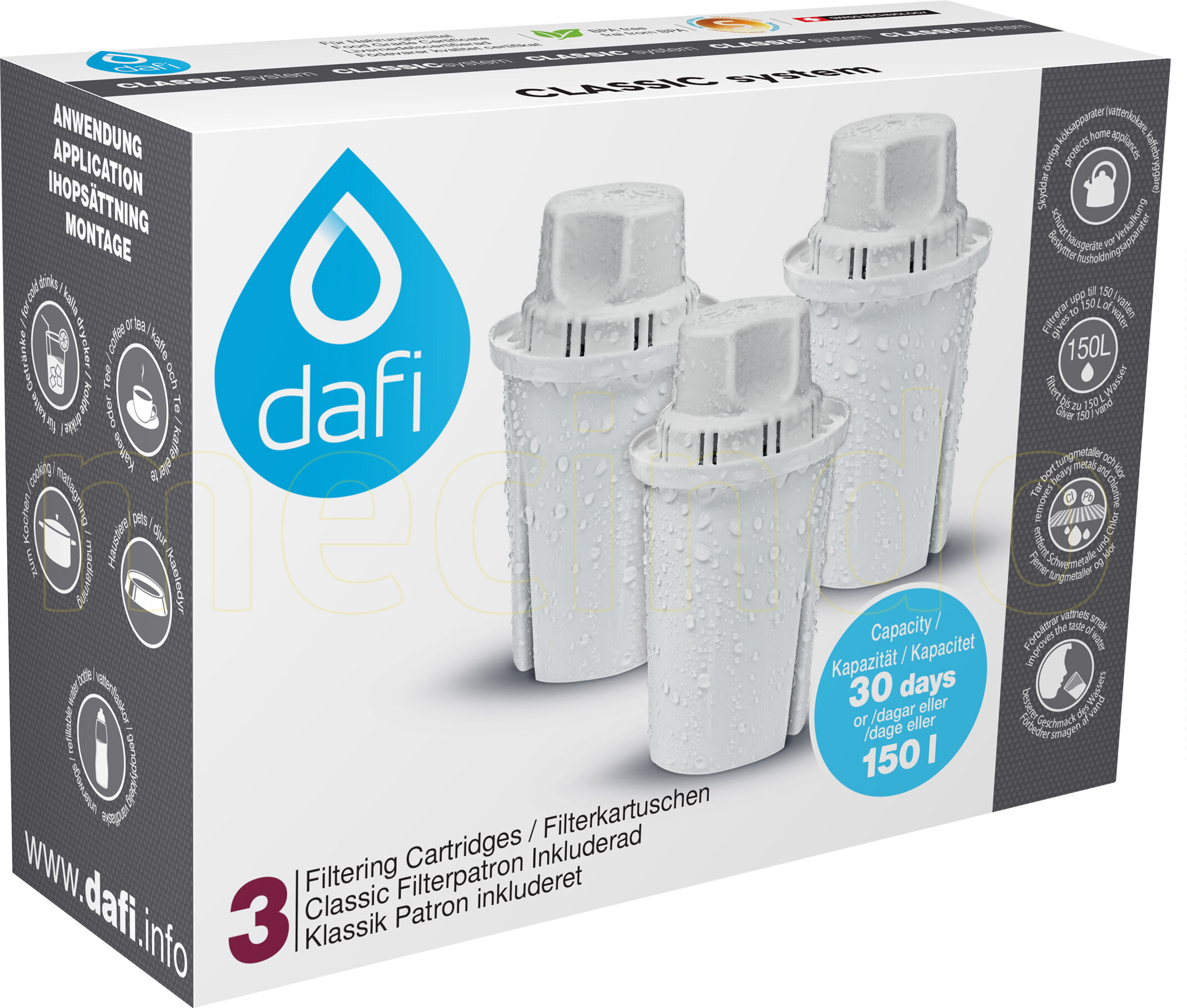 Dafi Filterpatroner 3-pack Dafi - 3 stk