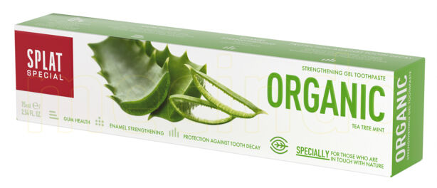 SPLAT Tandpasta Organic Med Tea Tree Oil Og Aloe Vera - 75 ml