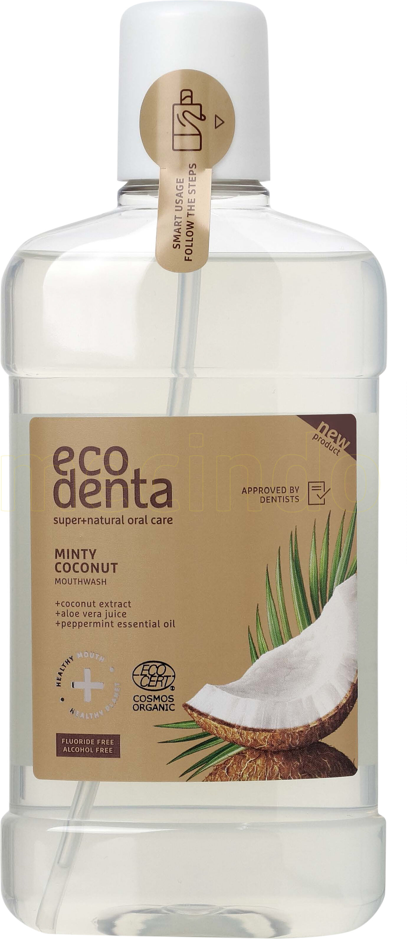 Ecodenta Mundskyl M. Mint Kokos Smag - 500 ml