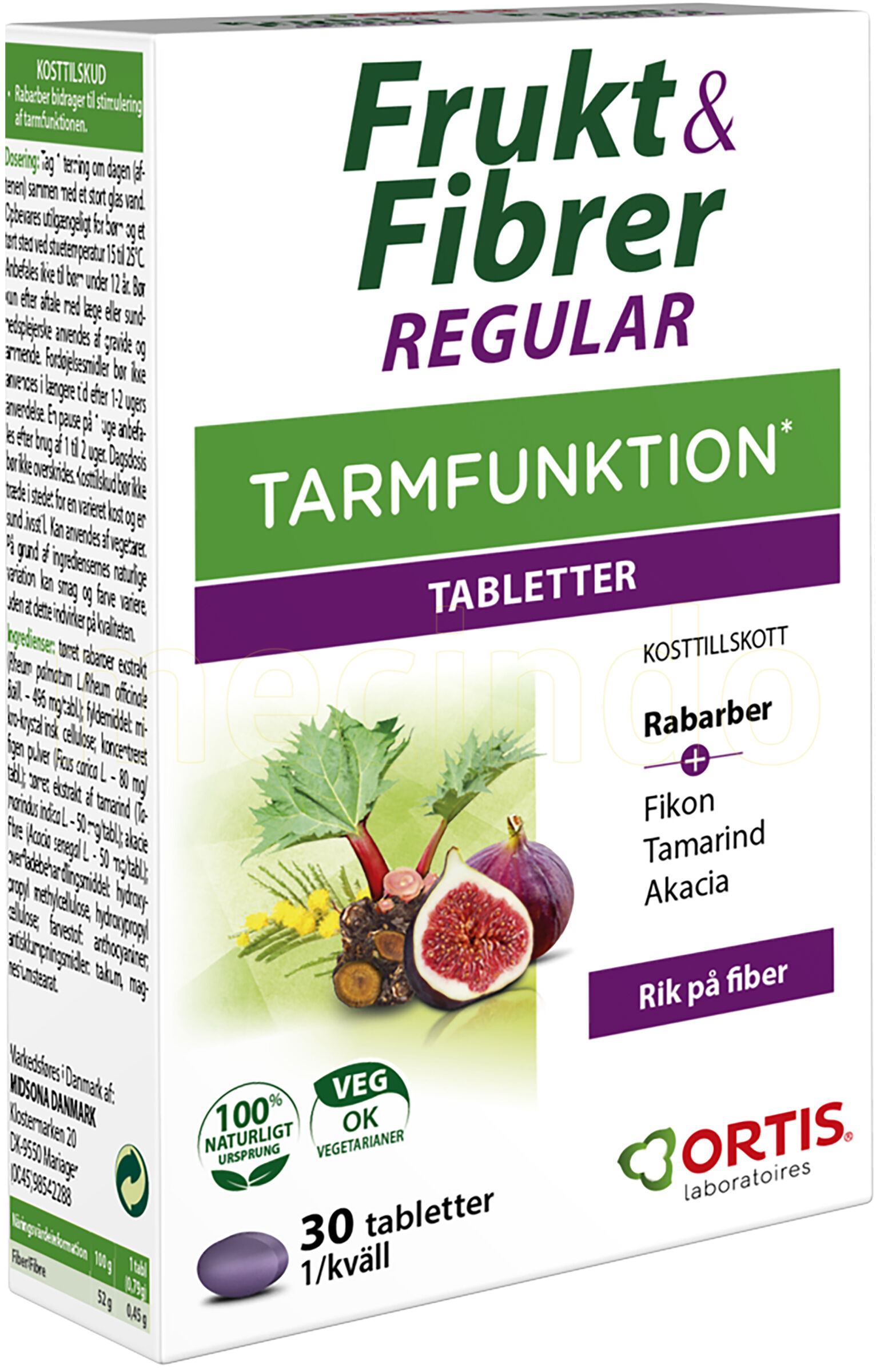Frukt & Fibre - 30 Tabletter