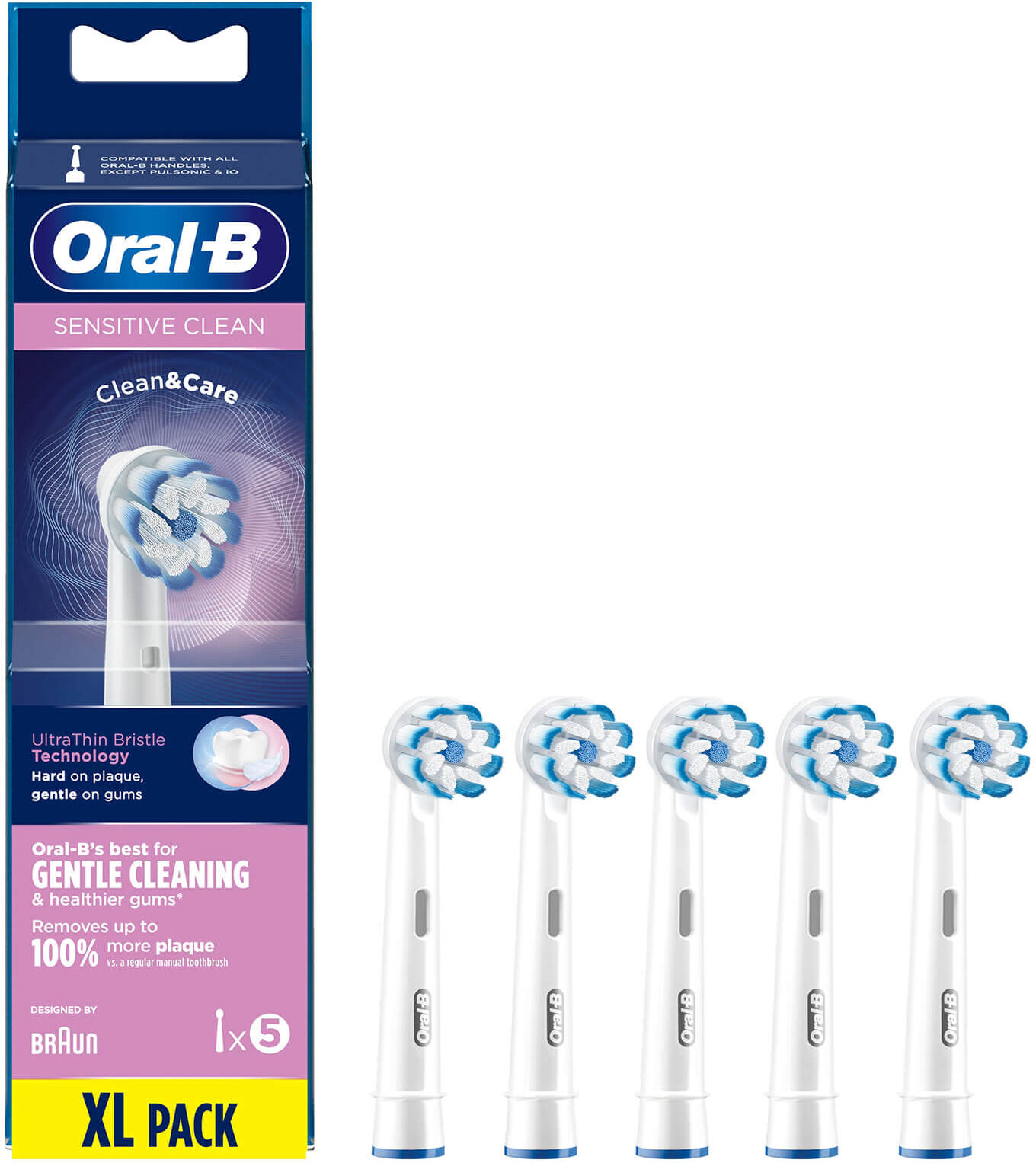 Oral B Oral-B Sensitive Clean Toothbrush Head - 5 Counts