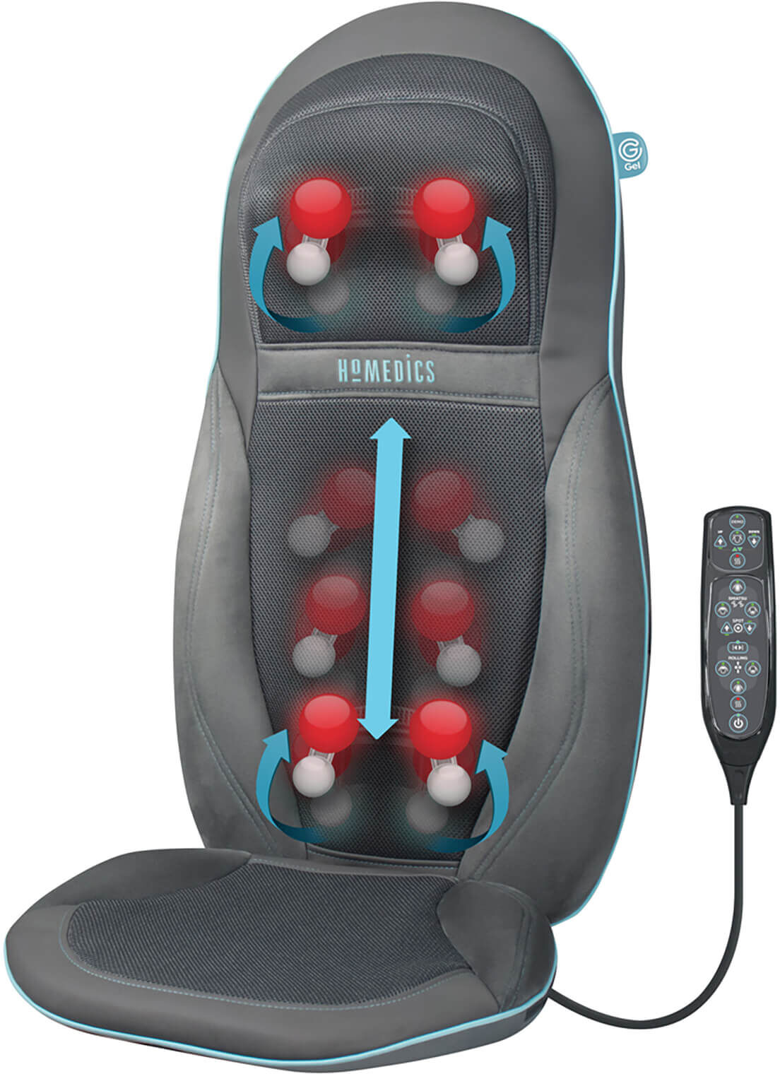 HoMedics Gel Shiatsu Back and Shoulder Massager