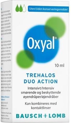 Oxyal Trehalos Duo Action Øyedråper