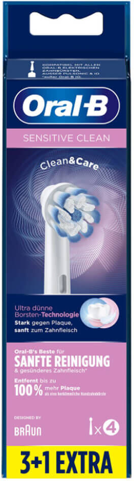 Oral B Sensitive Clean 4pcs Brush Heads