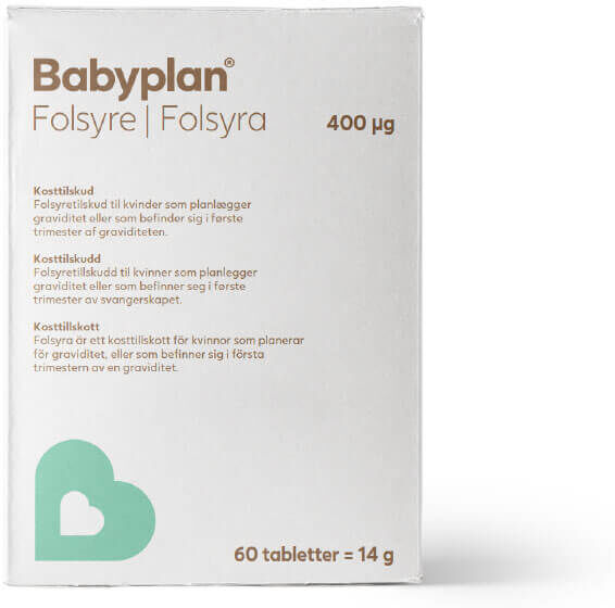 Babyplan Folsyre / Folinsyre (Stk: 2 stk.)