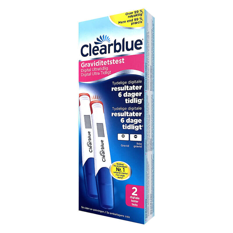 Clearblue Digital Ultratidlig Graviditetstest - 2 stk.