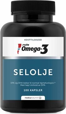 MedicaNord Ruis Omega-3 Selolje Extra Virgin 100 Kapsler