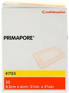 Primapore plaster 6x8,3cm - 50 stk