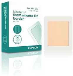 Klinion Wound Care Kliniderm Foam Silikone Lite Border - 4x5cm - 5 stk