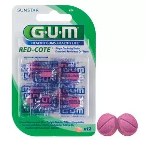 Gum Red-Cote fargetabletter - 12 stk.