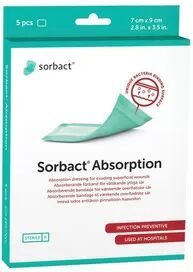 Sorbact absorption 7 x 9 cm - 5 stk.