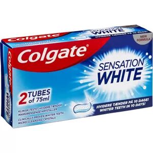 Colgate Sensation White Tannkrem - 2x75ml