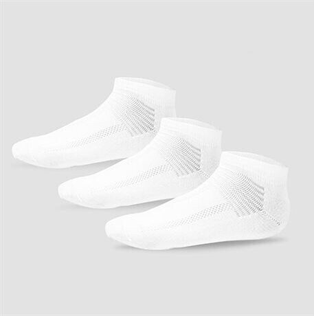 Minfot Strømper Trainer Hvit 3-pk