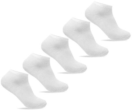 Minfot Bambustrømper Sneaker Hvit 5-Pack