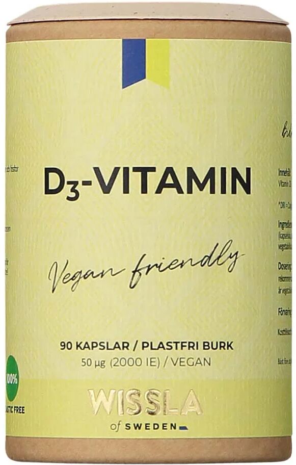 Wissla of Sweden Vegan Vitamin D3, 90 kapslar Wissla of Sweden Kosttilskudd