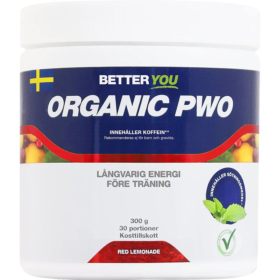 Better You Organic PWO Red lemonad, 300 g Better You Kosttilskudd