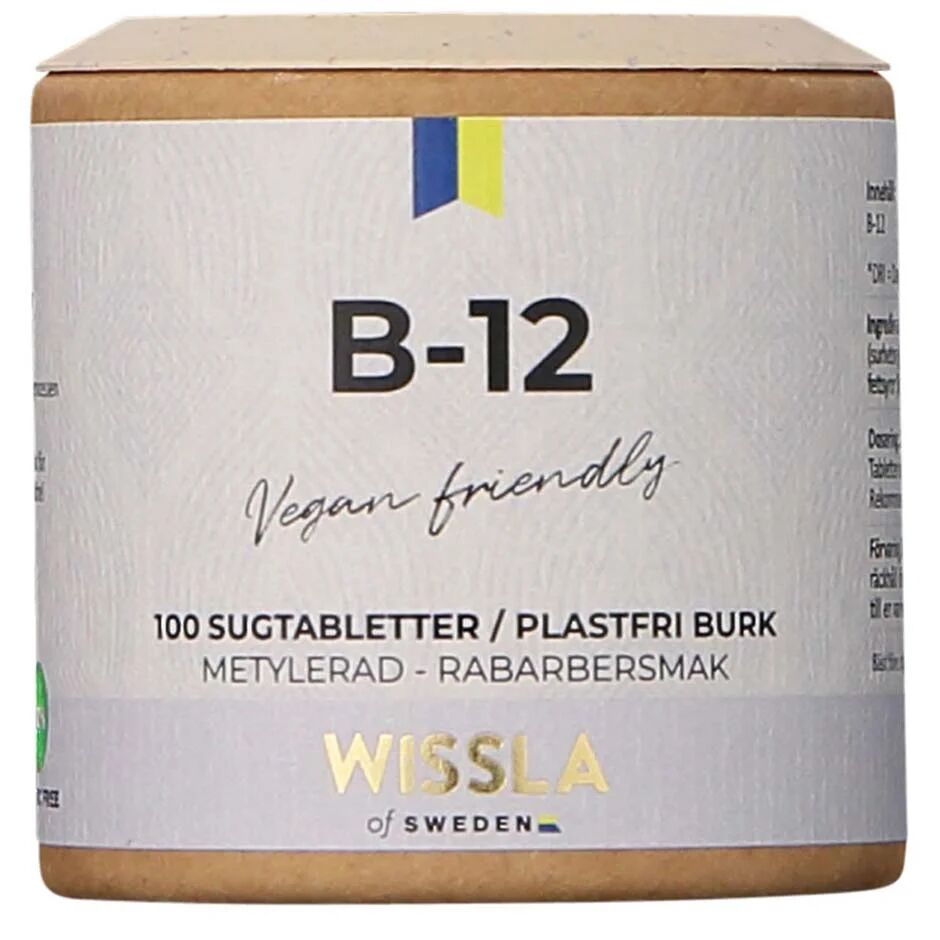Wissla of Sweden Vitamin B12, 100 tabletter Wissla of Sweden Kosttilskudd