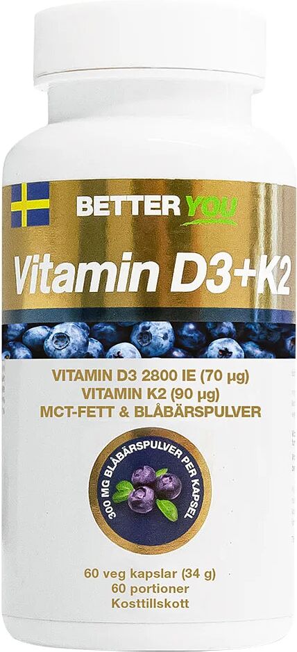 Better You Vitamin D3+K2,  Better You Kosttilskudd