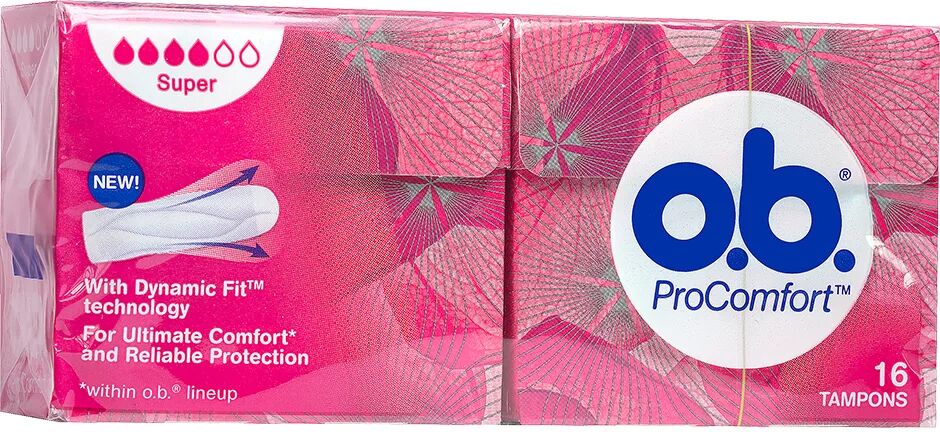 OB ProComfort Super,  OB Bind & Tamponger