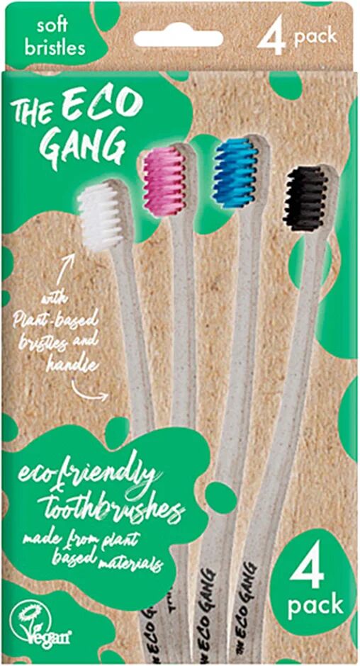 The Eco Gang Adult Plant Based Toothbrush,  The Eco Gang Tannbørster