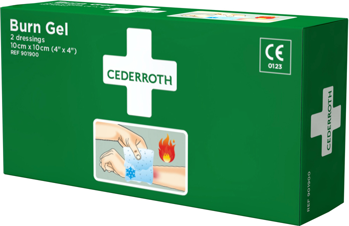 Cederroth Burn Gel Dressing 10x10cm 2 Pk.