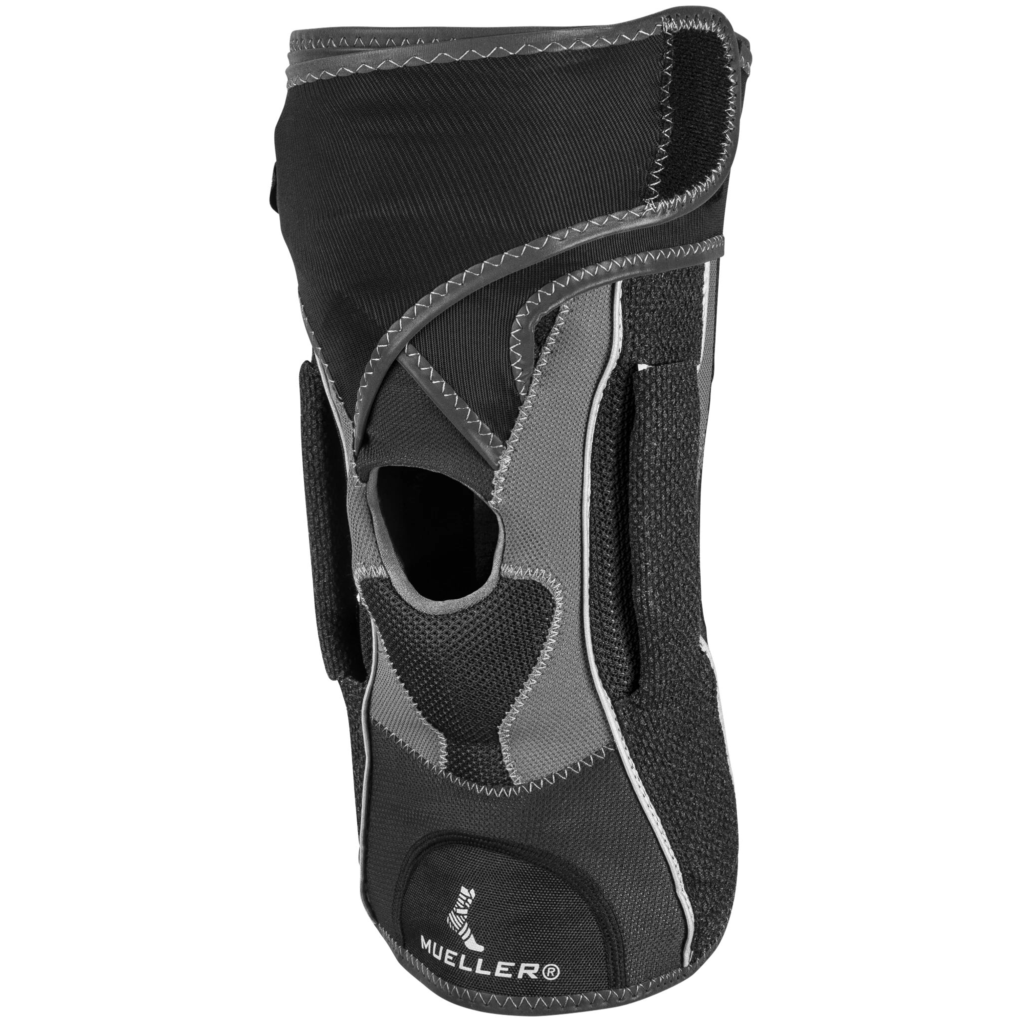 Mueller Hg80 Premium Hinged Knee Brace, knebeskyttelse M BLACK/GREY