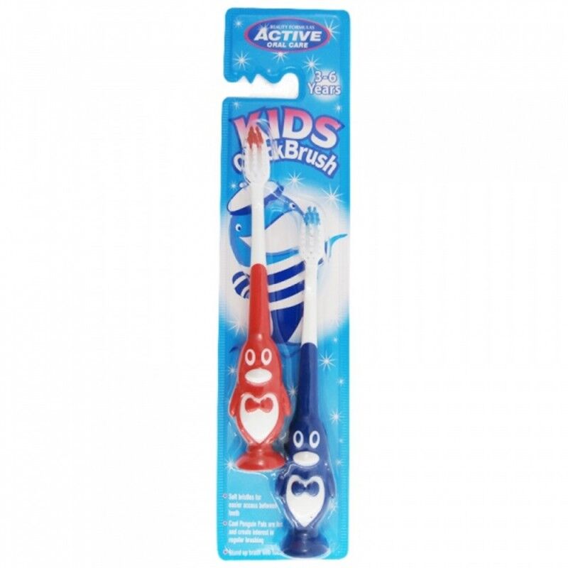Active Oral Care Kids Penguin Quick Brush 3-6 Years 2 st Tandborste