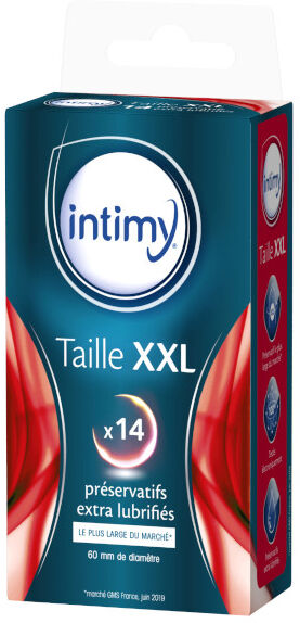 Intimy Taille XXL Préservatifs Lubrifiés 14 Unités