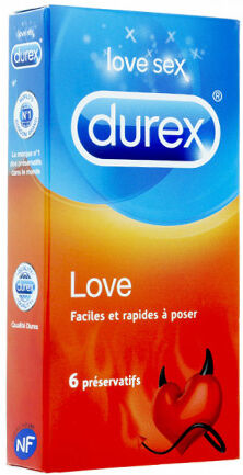 Durex Love Préservatif Facile et Rapide à Poser 6 unités