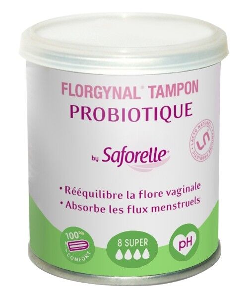 Saforelle Protections Tampon Florgynal Probiotique Super 8 unités