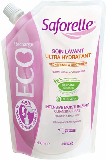 Saforelle Soin & Hygiène Soin Lavant Ultra Hydratant Eco Recharge 400ml