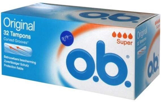 OB Super boite de 32 tampons