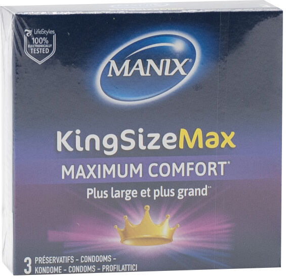 Manix King Size Max Comfort 3 préservatifs