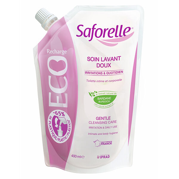 Saforelle Soin & Hygiène Soin Lavant Doux Eco Recharge 400ml
