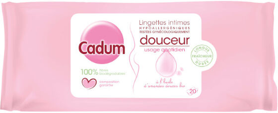 Cadum Lingettes Toilette Intime 20 unités