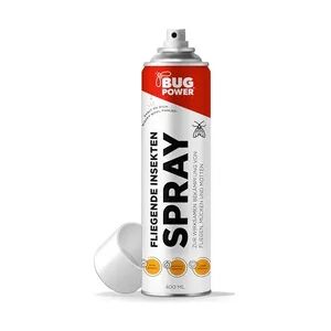 BugPower Spray gegen fliegende Insekten 400 ml - breites Wirkungsspektrum - schnelle Wirkung & mit Knock-Down-Effekt: 400 ml