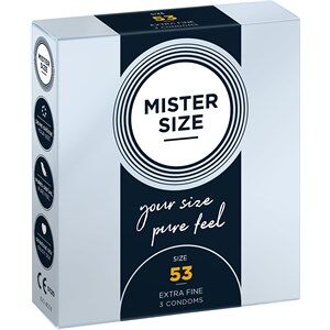 Mister Size Passion & Love Condoms Pure Feel 53 mm - Size M