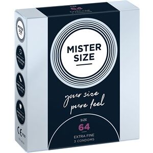 Mister Size Passion & Love Condoms Pure Feel 64 mm - Size 2XL