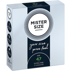 Mister Size Passion & Love Condoms Pure Feel 47 mm - Size XS