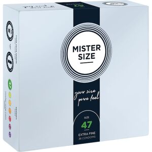 Mister Size Passion & Love Condoms Pure Feel 47 mm - Size XS