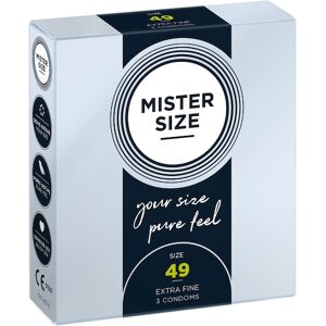 Mister Size Passion & Love Condoms Pure Feel 49 mm - Size S