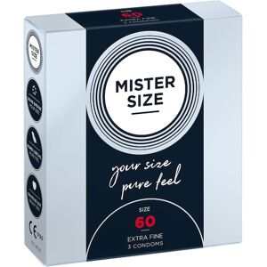 Mister Size Passion & Love Condoms Pure Feel 60 mm - Size XL